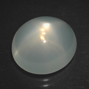 Pietra di luna stellata naturale crema da 5,57 ct, trasparente, trasparente/traslucido
