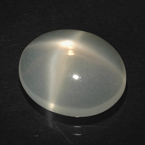 Pietra di luna stellata naturale crema da 4,43 ct, trasparente, trasparente/traslucido