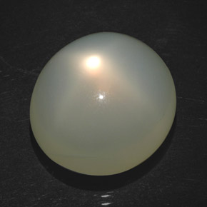 Pietra di luna stellata naturale crema da 18,20 ct, trasparente, trasparente/traslucido