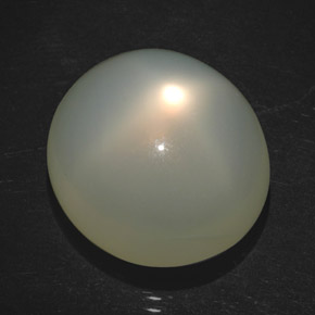 Pietra di luna stellata naturale crema da 18,20 ct, trasparente, trasparente/traslucido