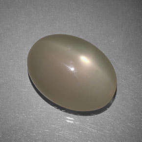Pietra di luna stellata naturale grigio da 21,17 ct, trasparente, trasparente/traslucido