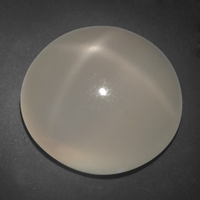 Pietra di luna stellata naturale crema da 20,74 ct, trasparente, trasparente/traslucido