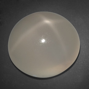 Pietra di luna stellata naturale crema da 20,74 ct, trasparente, trasparente/traslucido