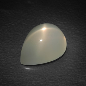 Pietra di luna stellata Bianco latteo naturale da 5.95 ct, Trasparente, Trasparente/Traslucido
