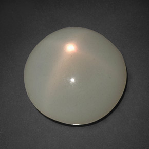 Pietra di luna stellata naturale crema da 9,61 ct, trasparente, trasparente/traslucido