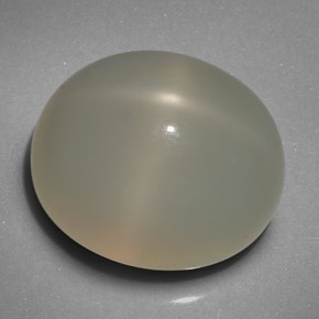 Pietra di luna stellata naturale crema da 19,29 ct, trasparente, trasparente/traslucido