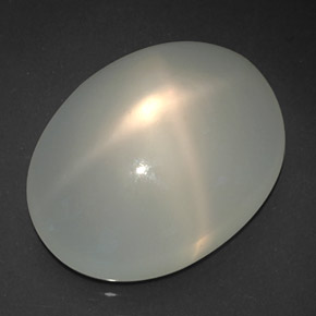 Pietra di luna stellata naturale bianco da 18,95 ct, trasparente, trasparente/traslucido