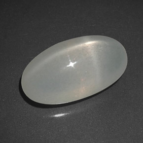 Pietra di luna stellata Bianco latteo naturale da 5.58 ct, Trasparente, Trasparente/Traslucido