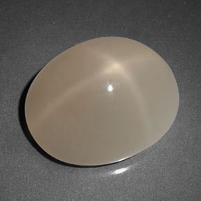 Pietra di luna stellata naturale grigio da 8,28 ct, trasparente, trasparente/traslucido
