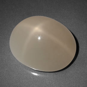 Pietra di luna stellata naturale grigio da 8,28 ct, trasparente, trasparente/traslucido