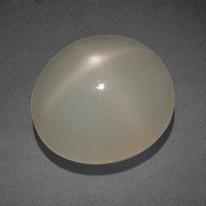 Pietra di luna stellata naturale crema da 14,00 ct, trasparente, trasparente/traslucido