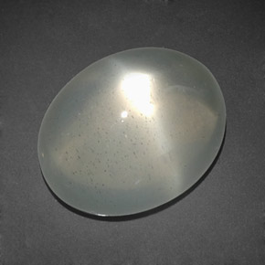 Pietra di luna stellata naturale bianco da 11,92 ct, trasparente, trasparente/traslucido