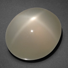 Pietra di luna stellata naturale crema da 20,40 ct, trasparente, trasparente/traslucido
