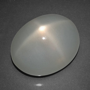 Pietra di luna stellata Color crema naturale da 16.80 ct, Trasparente, Trasparente/Traslucido