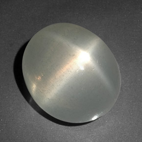 Pietra di luna stellata naturale bianco da 14,11 ct, trasparente, trasparente/traslucido