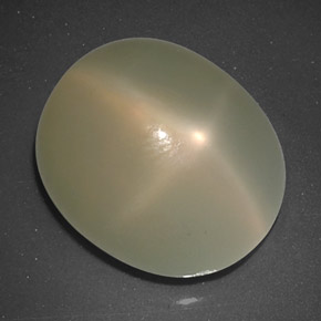 Pietra di luna stellata naturale crema da 9,57 ct, trasparente, trasparente/traslucido