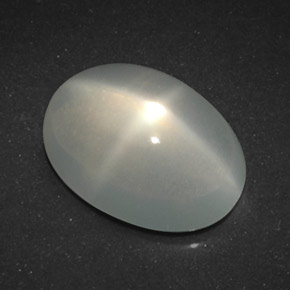 Pietra di luna stellata Bianco naturale da 4.64 ct, Taglio ovale, Trasparente