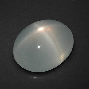 Pietra di luna stellata naturale bianco da 7,76 ct, trasparente, trasparente/traslucido