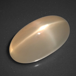 Pietra di luna stellata Arancione chiaro naturale da 6.75 ct, Trasparente, Trasparente/Traslucido