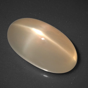Pietra di luna stellata Arancione chiaro naturale da 6.75 ct, Trasparente, Trasparente/Traslucido