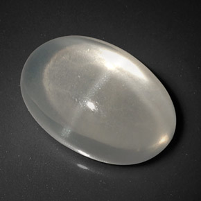 Pietra di luna stellata Bianco naturale da 6.09 ct, Taglio ovale, Trasparente