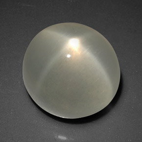 Pietra di luna stellata Color crema naturale da 7.95 ct, Trasparente, Trasparente/Traslucido