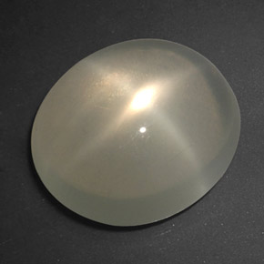 Pietra di luna stellata Color crema naturale da 6.57 ct, Trasparente, Trasparente/Traslucido