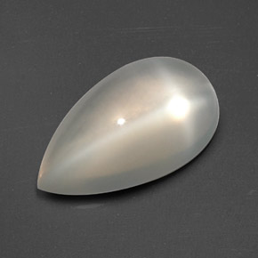 Pietra di luna stellata naturale crema da 3,34 ct, trasparente, trasparente/traslucido