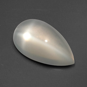 Pietra di luna stellata naturale crema da 3,34 ct, trasparente, trasparente/traslucido