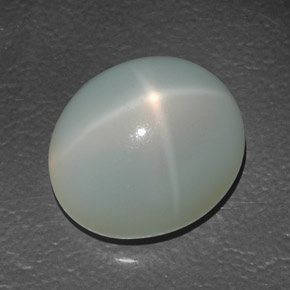 Pietra di luna stellata naturale crema da 13,88 ct, trasparente, trasparente/traslucido