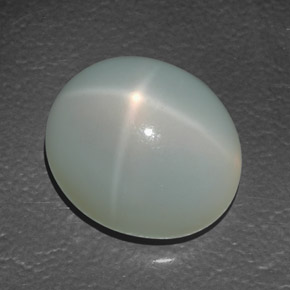 Pietra di luna stellata naturale crema da 13,88 ct, trasparente, trasparente/traslucido