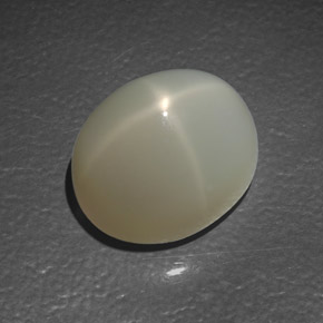 Pietra di luna stellata Color crema naturale da 11.17 ct, Trasparente, Trasparente/Traslucido