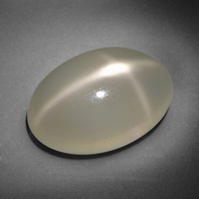 Pietra di luna stellata Color crema naturale da 16.18 ct, Taglio ovale, Traslucido