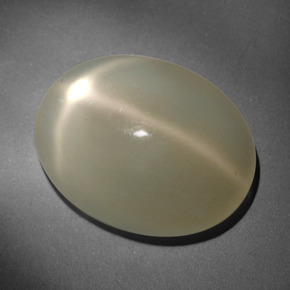 Pietra di luna stellata Color crema naturale da 23.66 ct, Taglio ovale, Traslucido