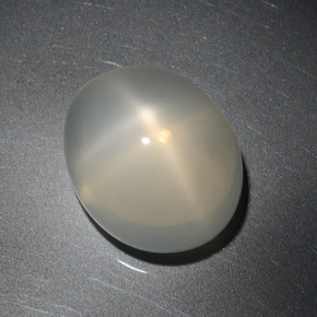 Pietra di luna stellata Bianco latteo naturale da 6.00 ct, Taglio ovale, Traslucido