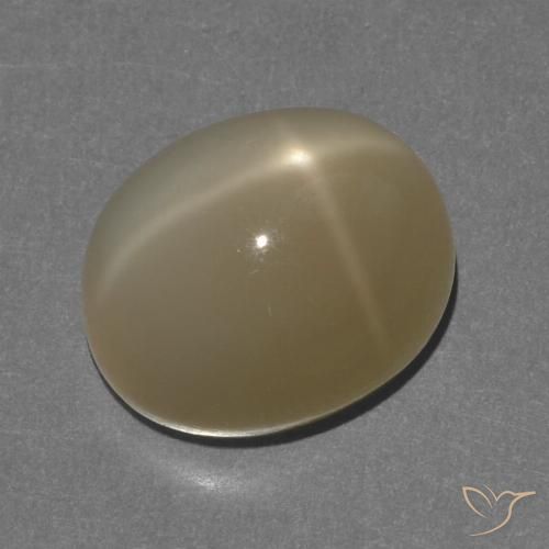 8.56ct Naturale Arancione marroncino Pietra di luna stellata, Ovale, Traslucido