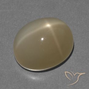 Pietra di luna stellata Arancione marroncino naturale da 8.56 ct, Ovale, Traslucido