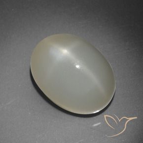 Pietra di luna stellata Giallo chiaro naturale da 8.83 ct, Taglio ovale, Traslucido