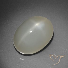 Pietra di luna stellata Giallo chiaro naturale da 8.83 ct, Taglio ovale, Traslucido