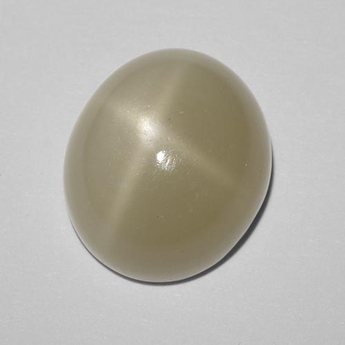 Pietra di luna stellata naturale giallo da 10,43 ct, taglio ovale, traslucido