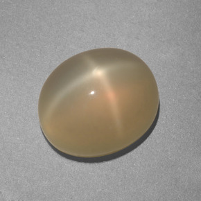 Pietra di luna stellata Arancio medio-chiaro naturale da 5.22 ct, Taglio ovale, Traslucido