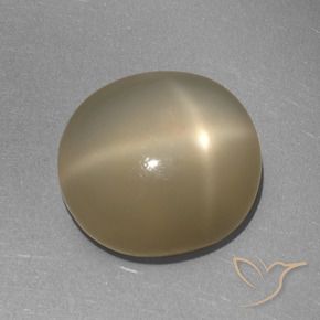 Pietra di luna stellata Arancione marroncino naturale da 6.41 ct, Ovale, Traslucido