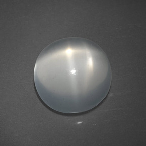 Pietra di luna stellata Color crema naturale da 4.47 ct, Taglio ovale, Traslucido