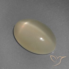 Pietra di luna stellata Giallo chiaro naturale da 6.72 ct, Ovale, Traslucido