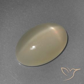 Pietra di luna stellata Giallo chiaro naturale da 6.72 ct, Ovale, Traslucido