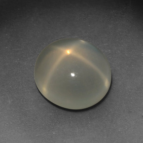 Pietra di luna stellata naturale crema da 4,26 ct, taglio ovale, traslucido