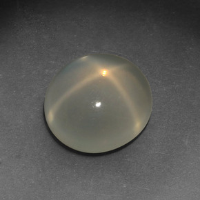 Pietra di luna stellata naturale crema da 4,26 ct, taglio ovale, traslucido