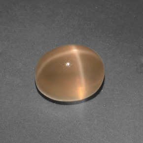 Pietra di luna stellata crema naturale da 3,33 ct, taglio ovale, traslucido