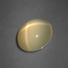 Pietra di luna stellata Color crema naturale da 2.72 ct, Taglio ovale, Traslucido