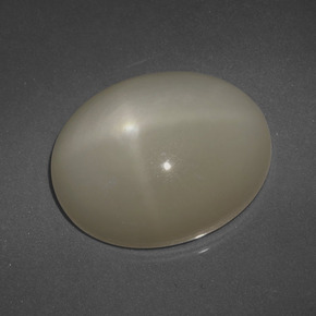 Pietra di luna stellata naturale giallo da 14,83 ct, taglio ovale, traslucido